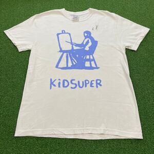 Vintage KidSuper Studios Kid Super Painter Graphic Cream Short Sleeve T-Shirt M